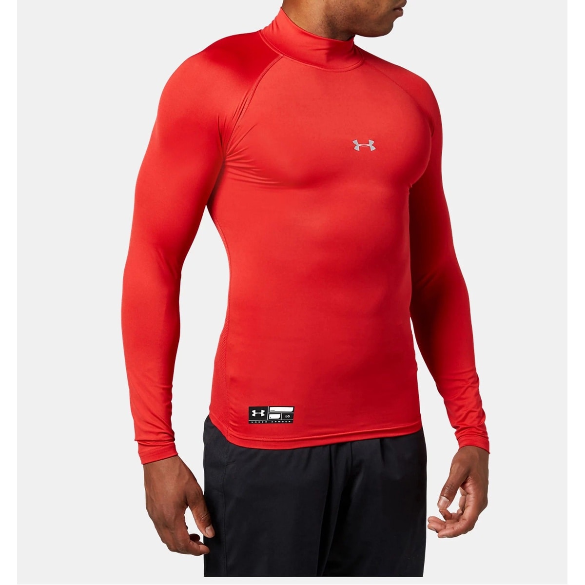 UA HEATGEAR ARMOUR COMPRESSION LONG SLEEVE MOCK NECK SHIRT