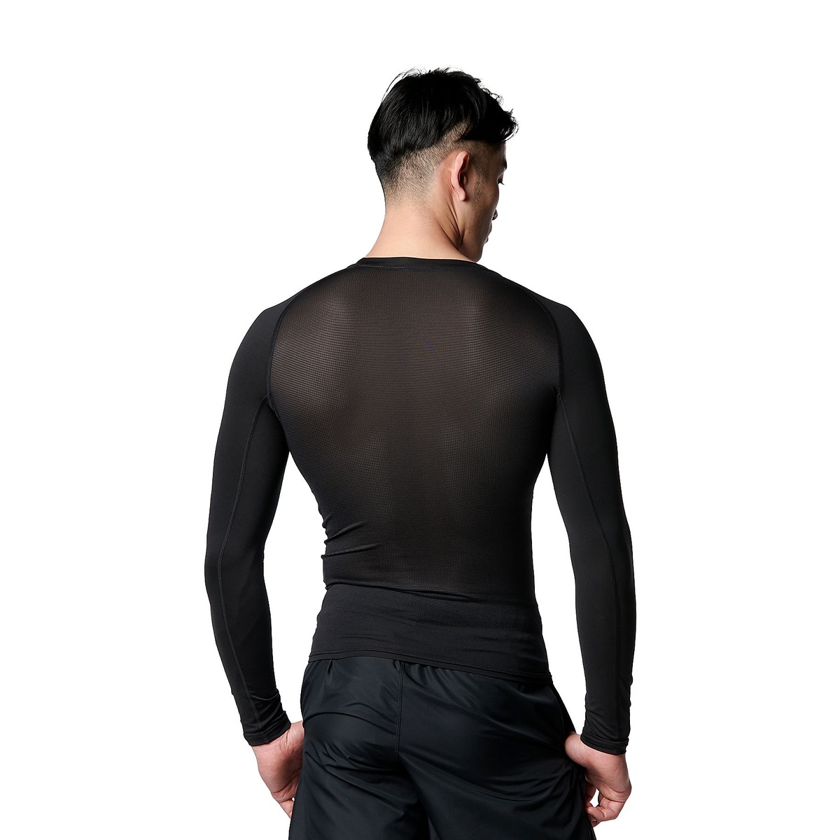 UA HEATGEAR ARMOUR COMPRESSION LONG SLEEVE CREW NECK SHIRT