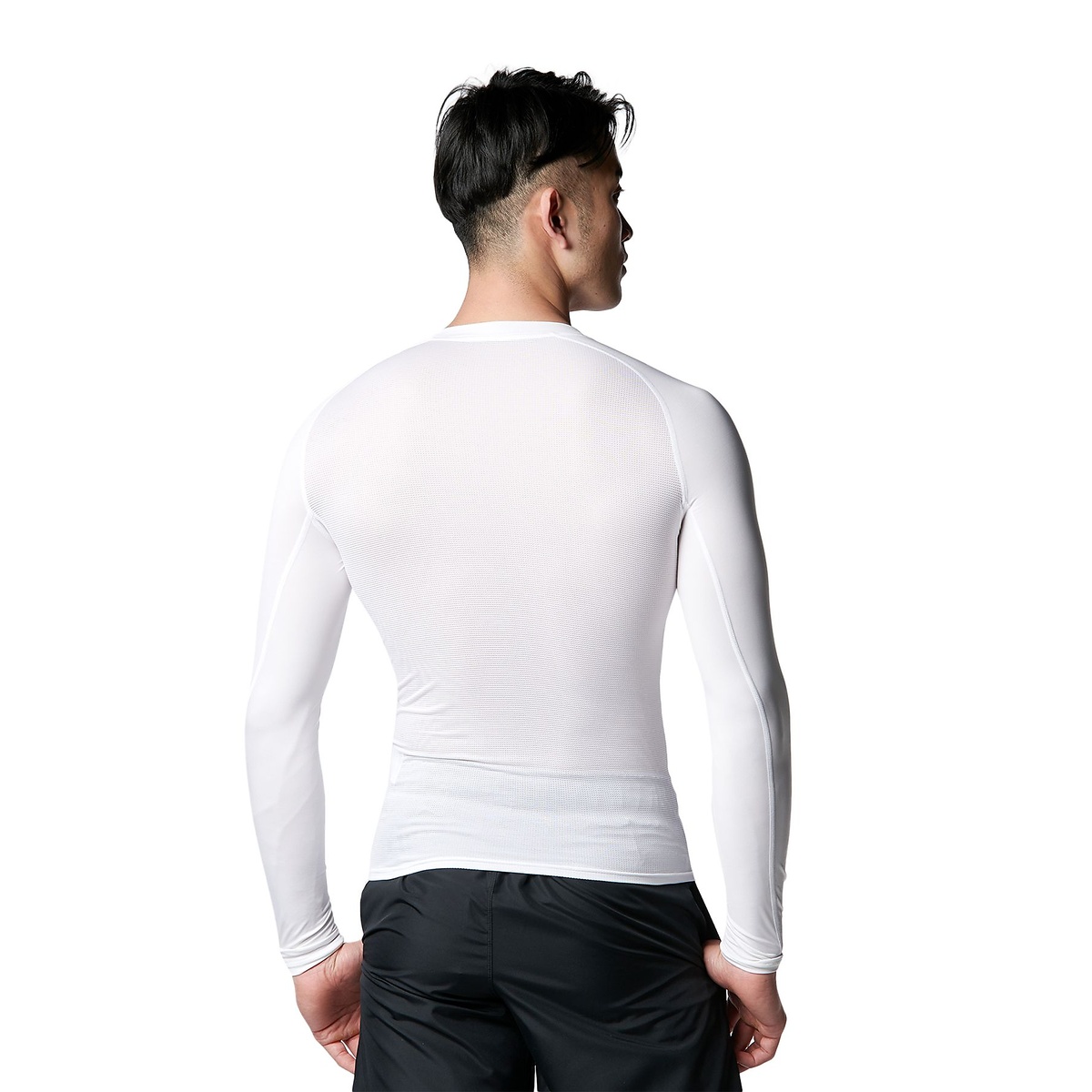 UA HEATGEAR ARMOUR COMPRESSION LONG SLEEVE CREW NECK SHIRT