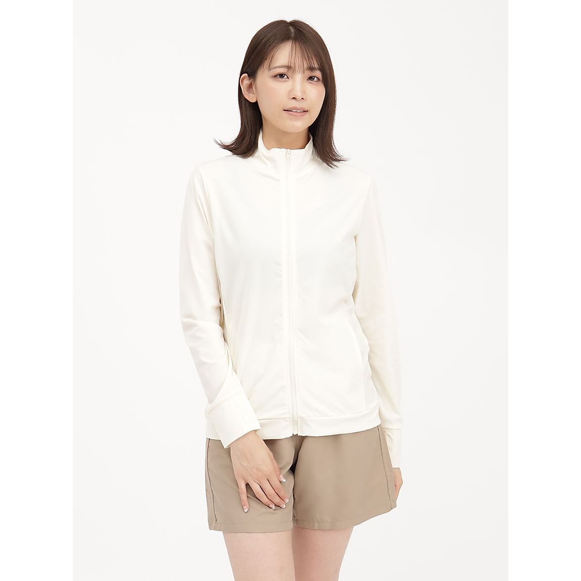 PWYAQA防蚊ジップロングレディース(OV)