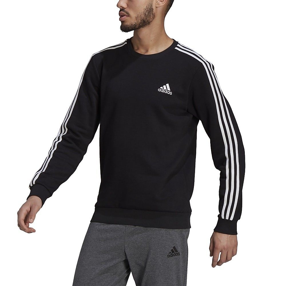 エッセンシャルズ フリース 3ストライプス スウェットシャツ / M ESSENTIALS 3STRIPES SWEATSHIRTS