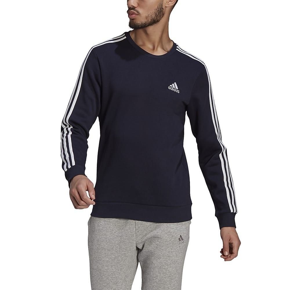 エッセンシャルズ フリース 3ストライプス スウェットシャツ / M ESSENTIALS 3STRIPES SWEATSHIRTS