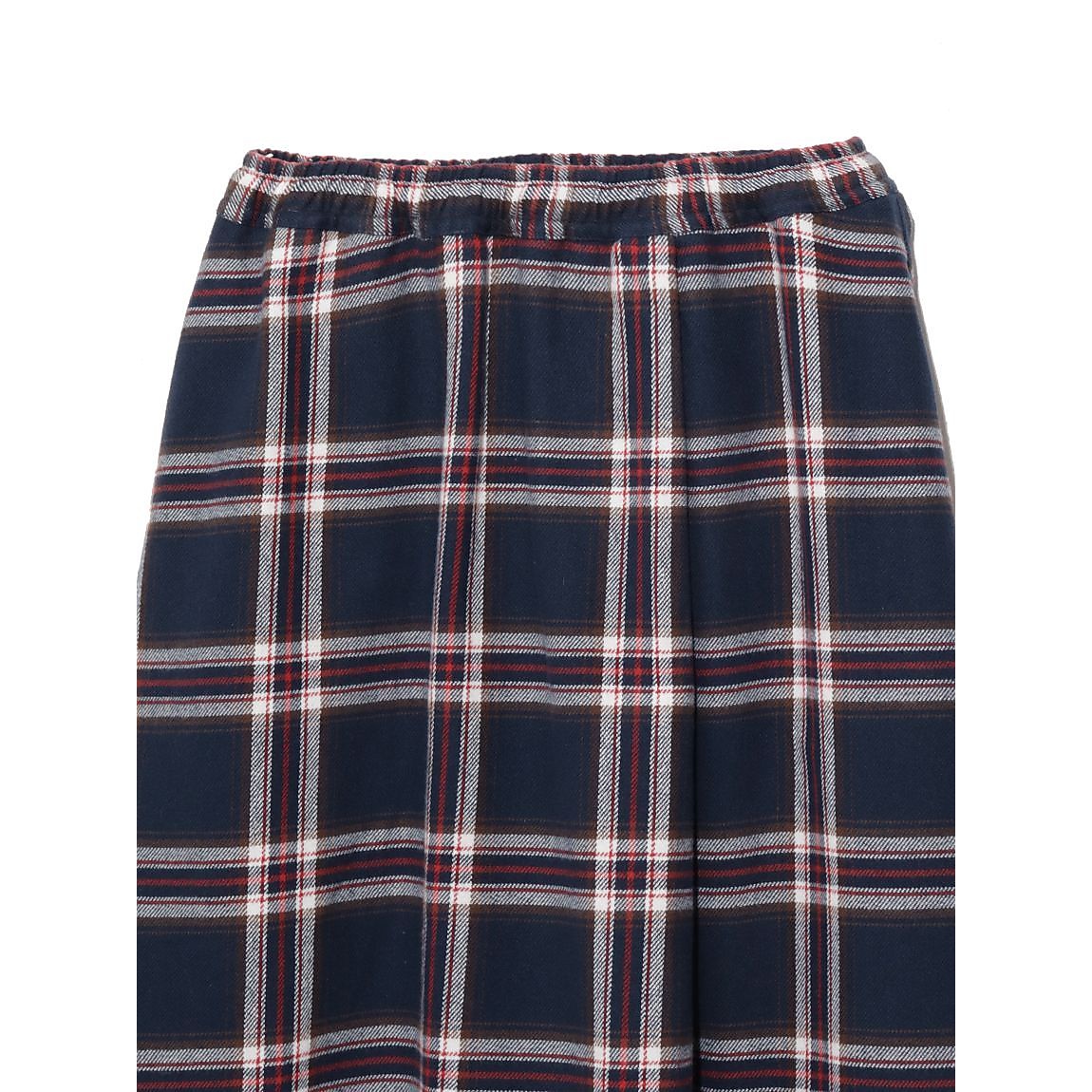 ジュニア チェックラップフレアスカート
