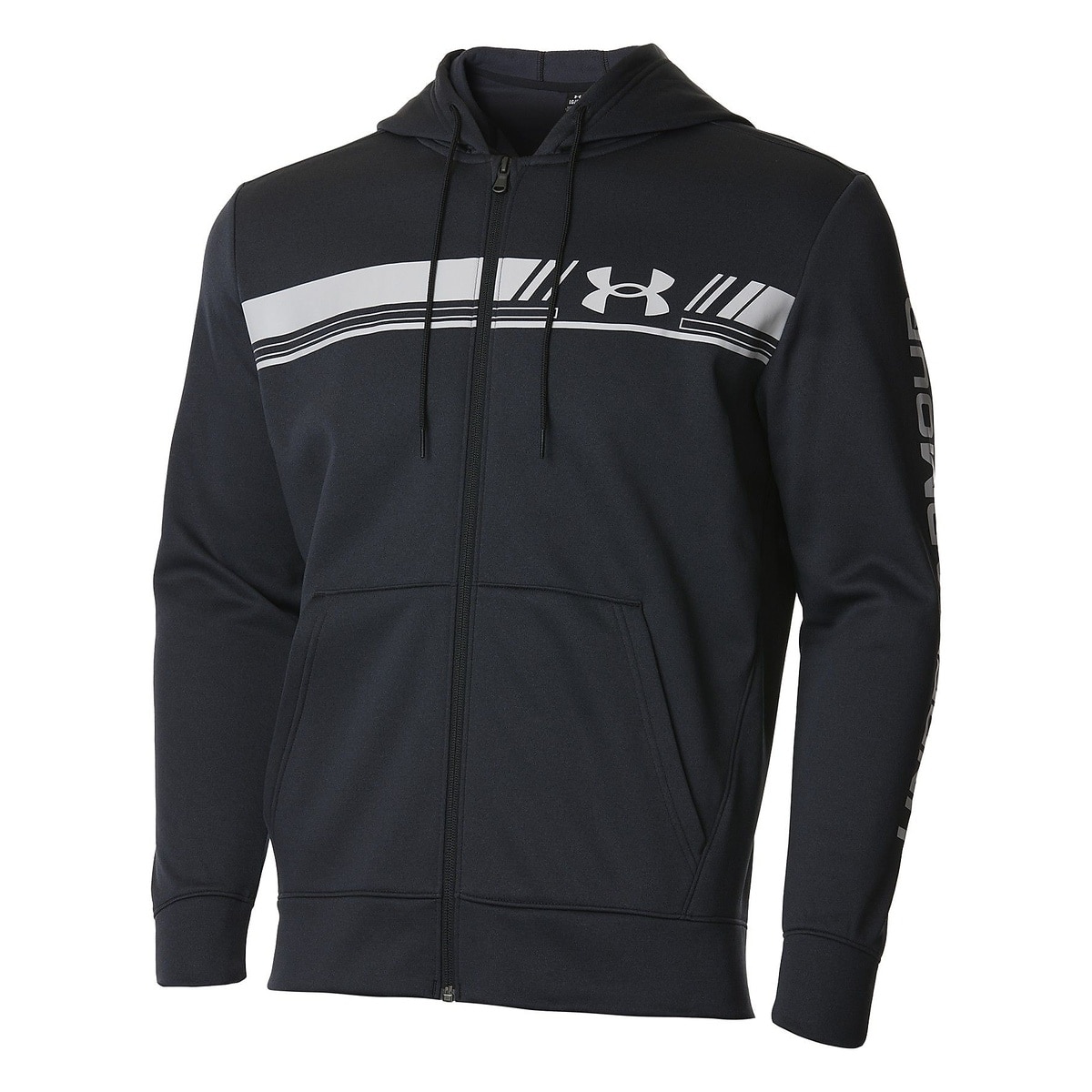 UA ARMOUR FLEECE BAR LOGO FULL ZIP