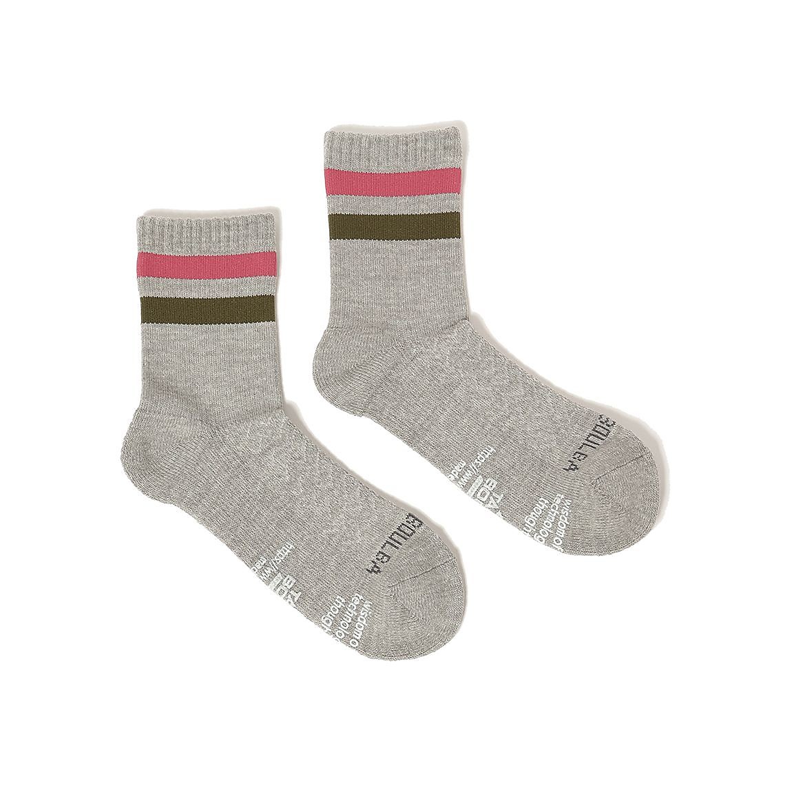 レディース ローゲージミドルソックス（ライン）