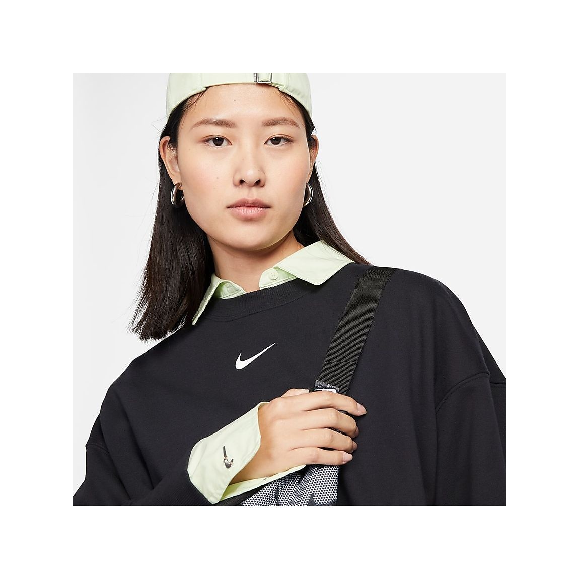 ナイキ ウィメンズ NSW スタイル フリース L/S クルー OOS