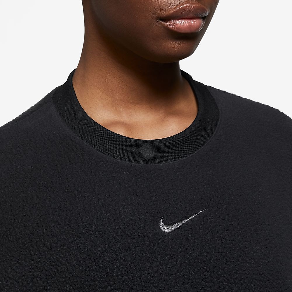 ナイキ ウィメンズ NSW PLSH MOD L/S クロップ クルー