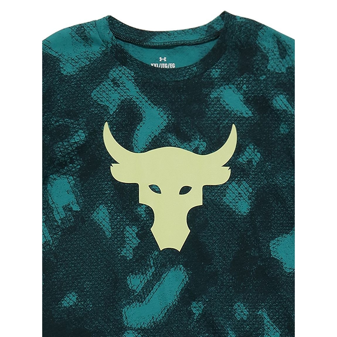 UA PROJECT ROCK LOGO ALLOVER PRINT SS