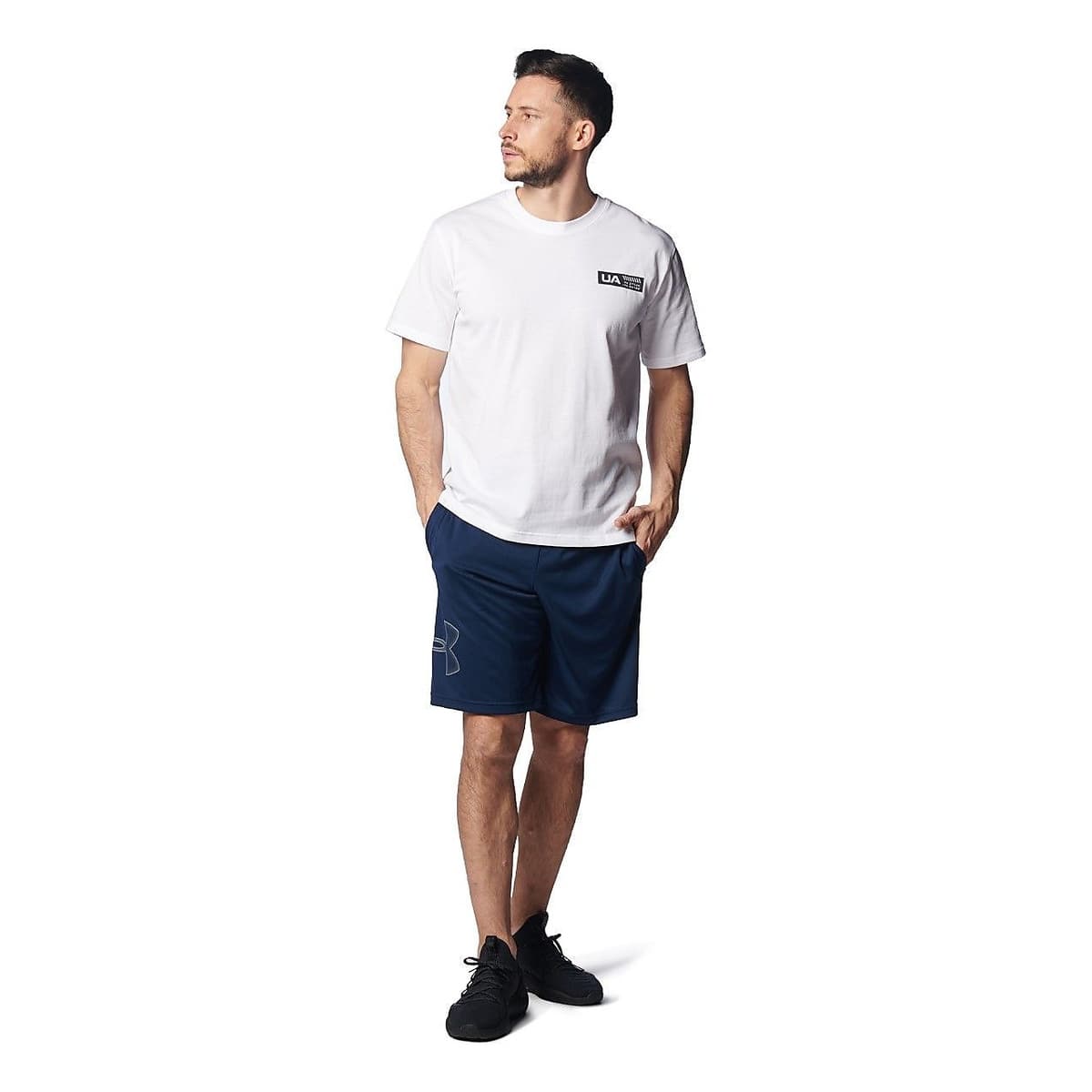 UA HEAVY WEIGHT COTTON SHORT SLEEVE BACK GRAPHIC