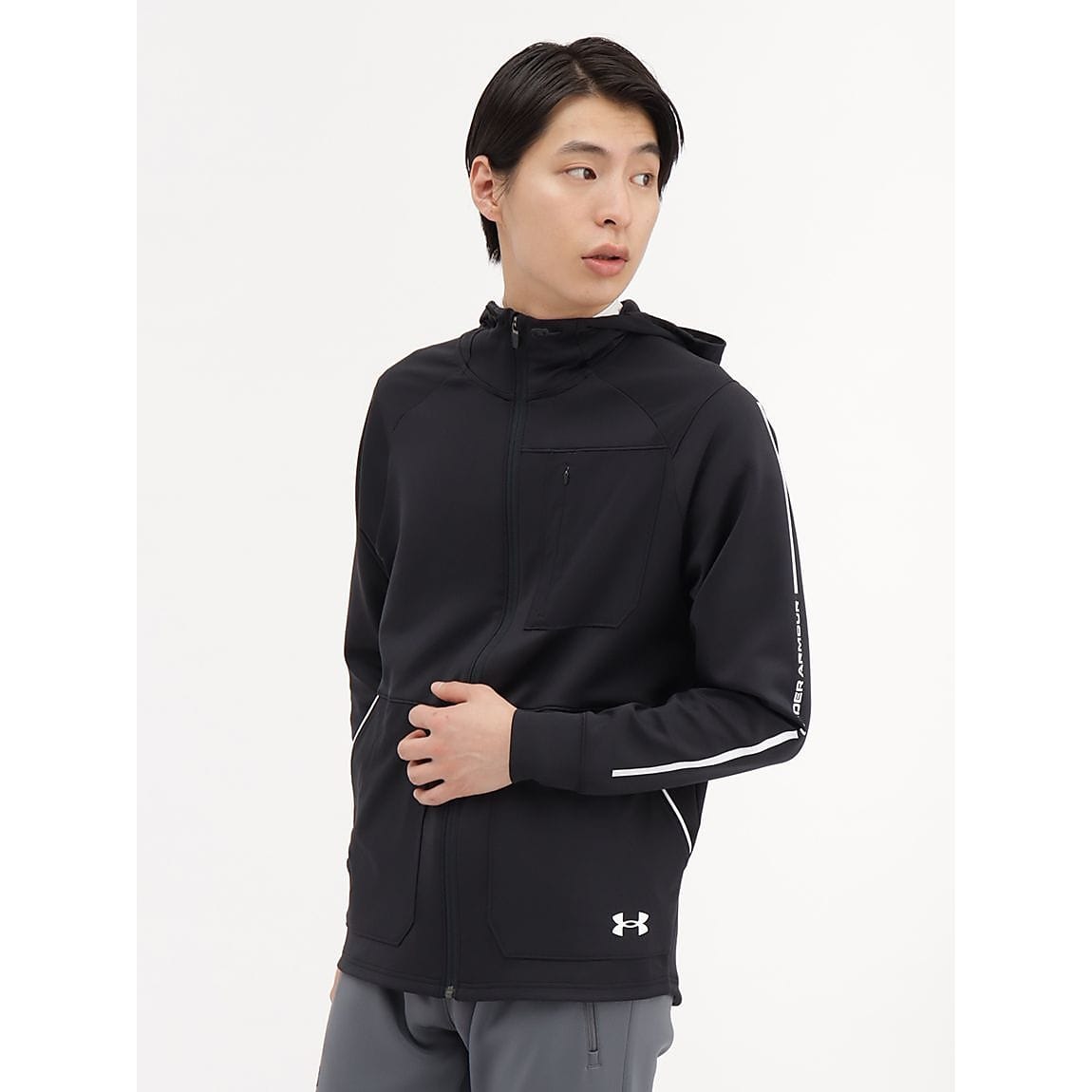UA ARMOUR KNIT FULL ZIP