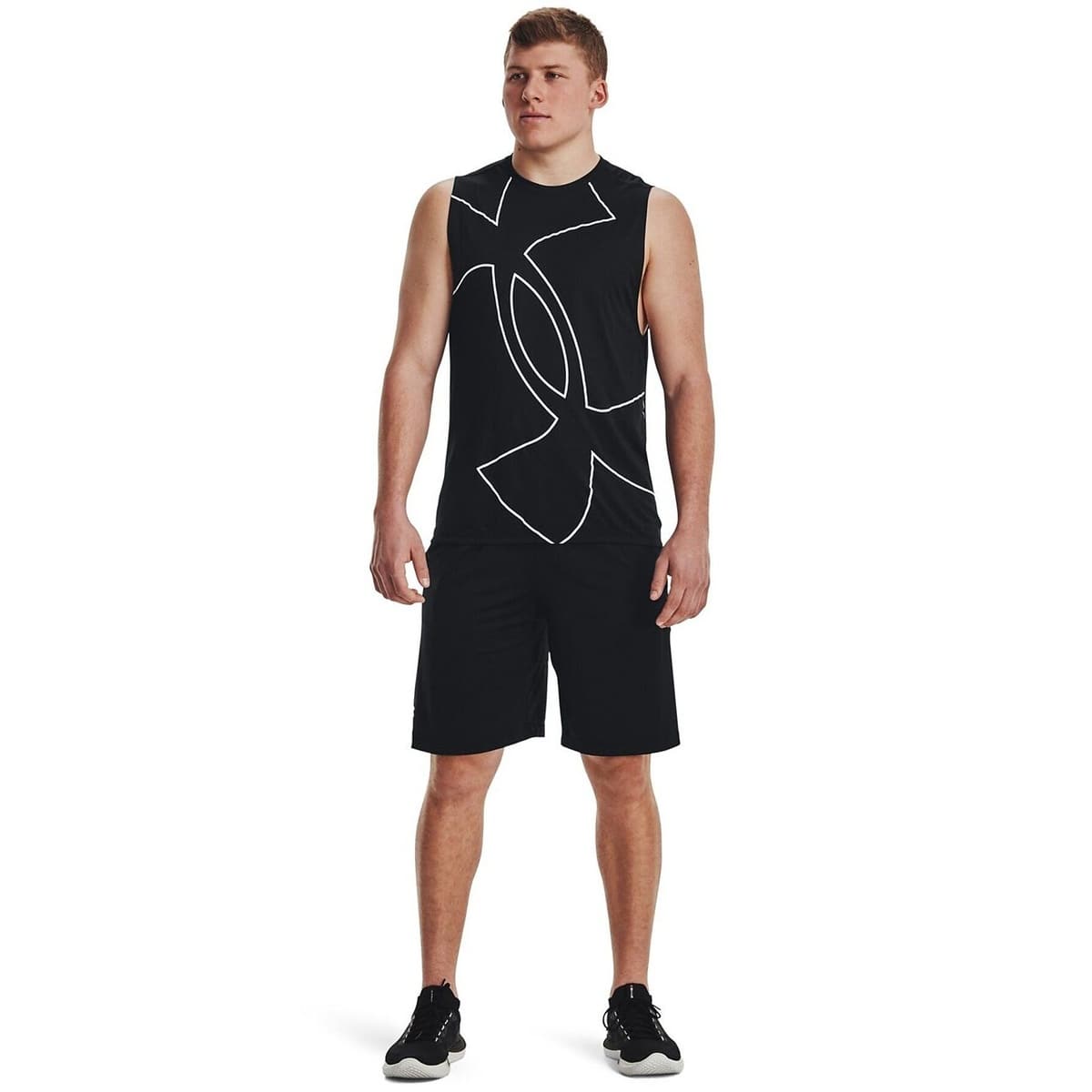 UA TECH SLEEVELESS T-SHIRTS GRAPHIC