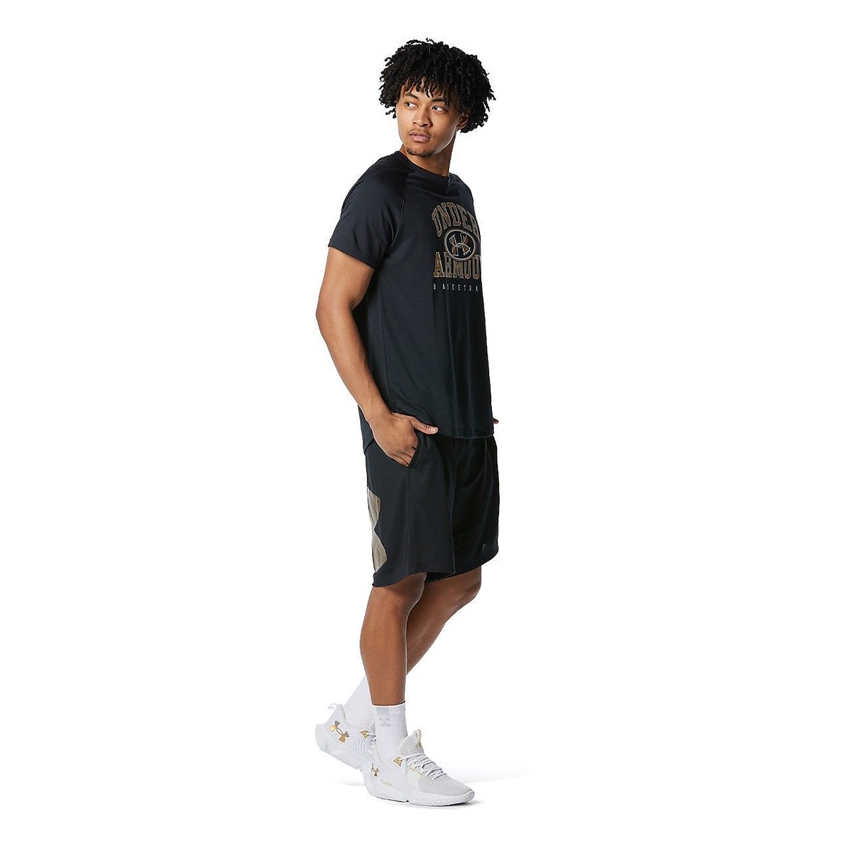 UA BASELINE BIG LOGO SHORTS