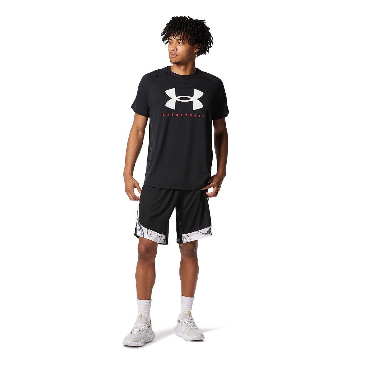 UA BASELINE PRINTED SHORTS