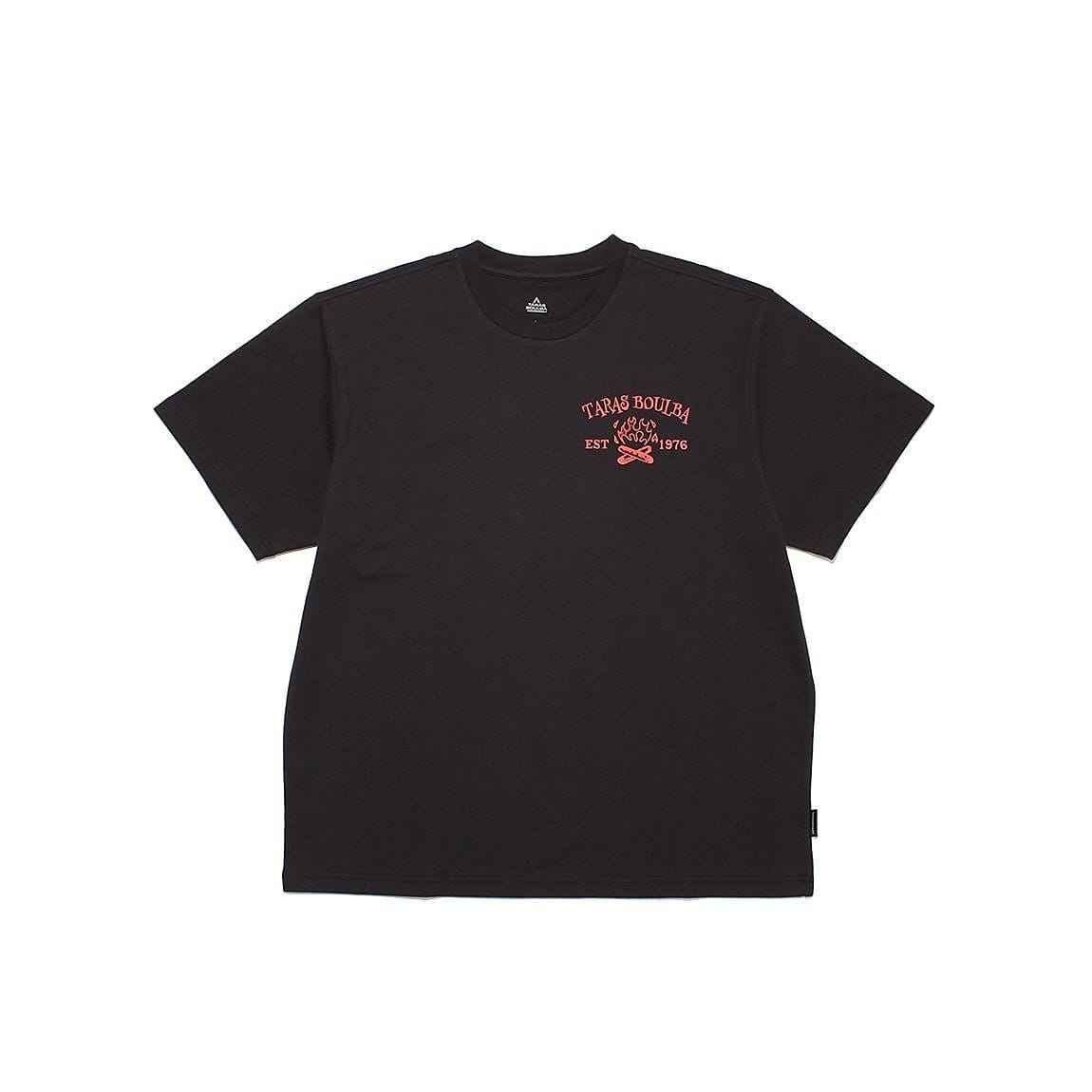 コットン天竺 プリントＴシャツ（焚き火）