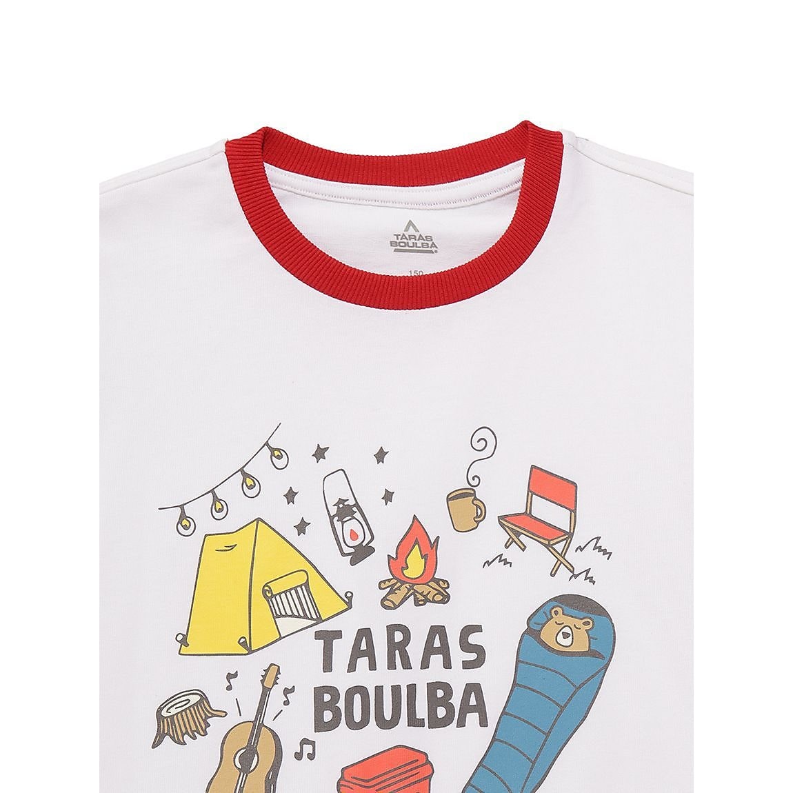 ジュニア ヘビーコットン プリントTシャツ（キャンプクマ）