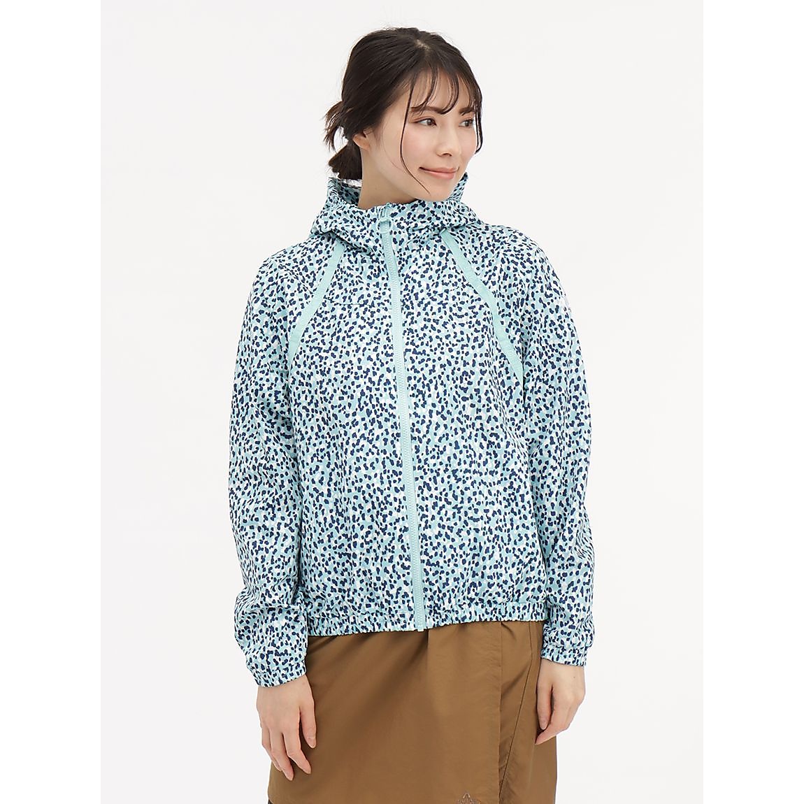 総柄グラフィックウィンドジャケット(裏メッシュ付き)