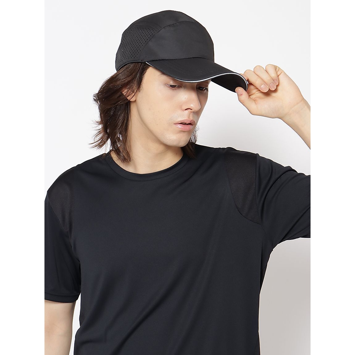 for RUN レーザーカットメッシュジェットキャップ