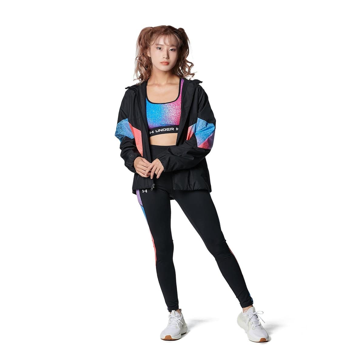UA TRICOT WOVEN FULL ZIP HOODIE