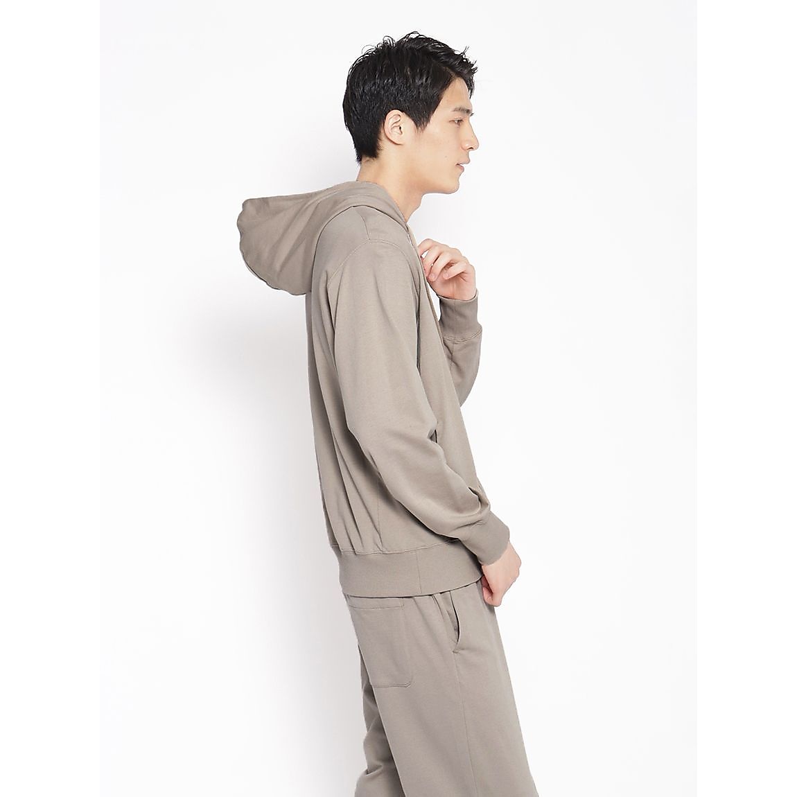 コットンミニ裏毛 ジップフーディ MENS