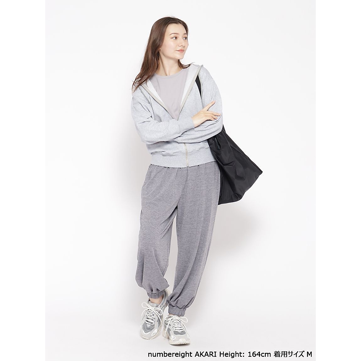 コットンミニ裏毛 ジップフーディ LADIES