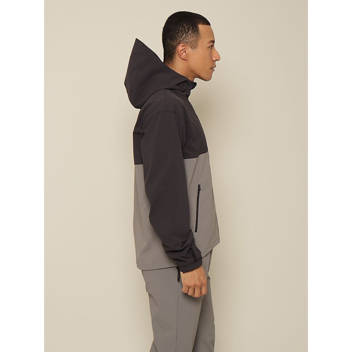 リサイクル裏ドビーナイロン フルジップフーディ UNISEX