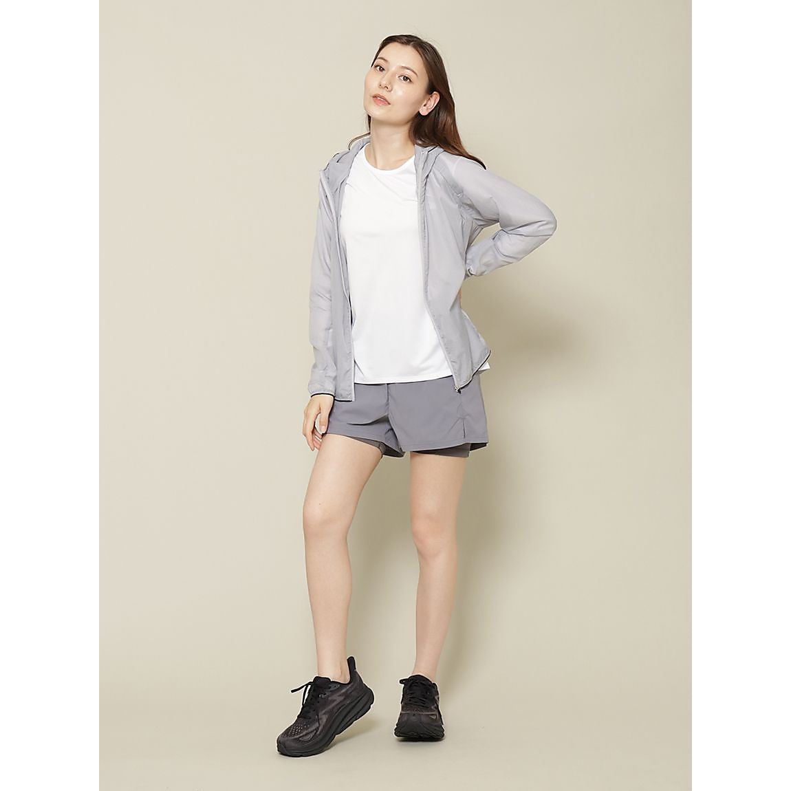 RUNスムースドビー クルーネックロングスリーブTシャツ LADIES