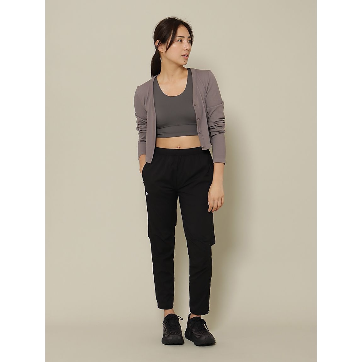 RUNフライトテックタフタ ウインドロングパンツ LADIES