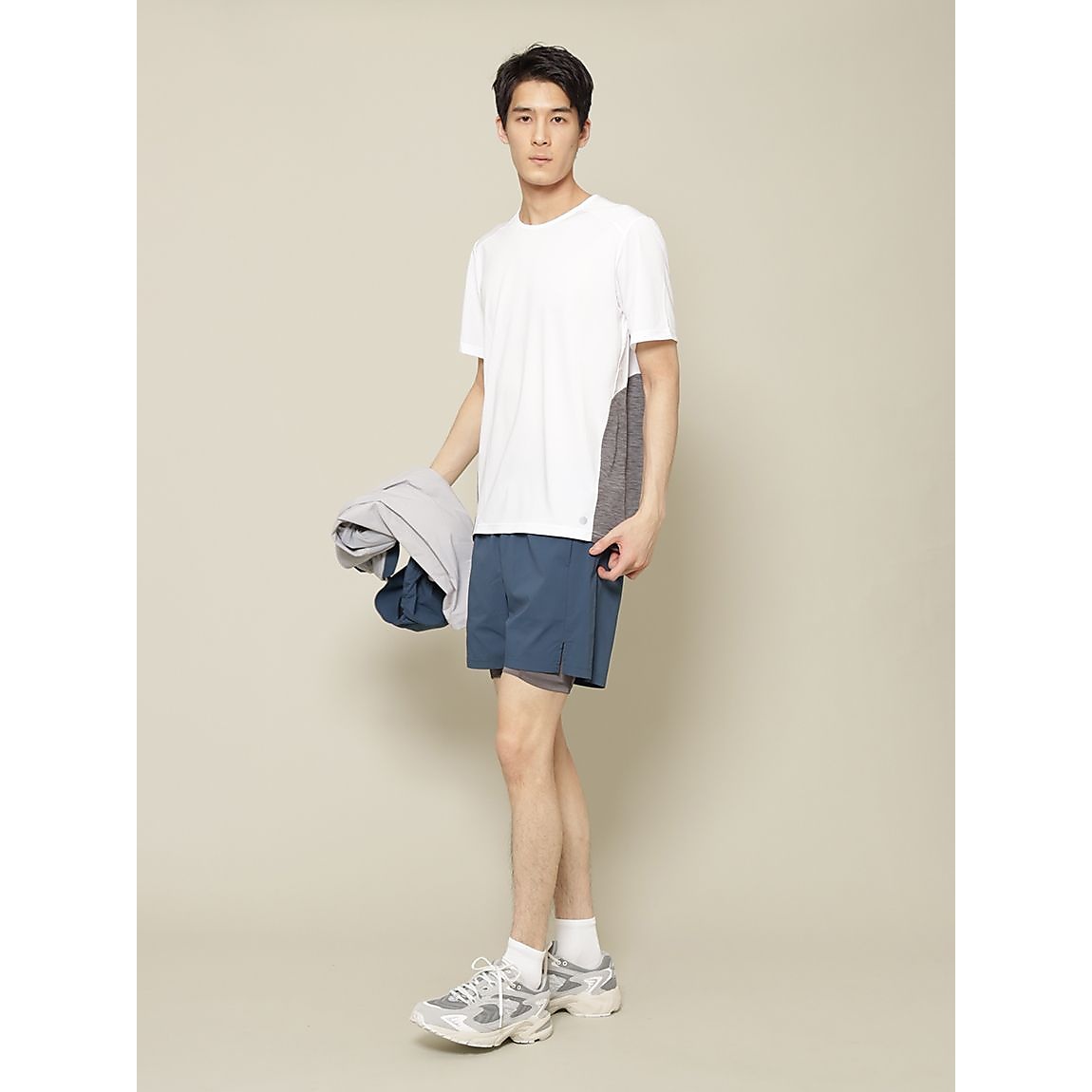 RUNスムースドビー クルーネックTシャツ MENS