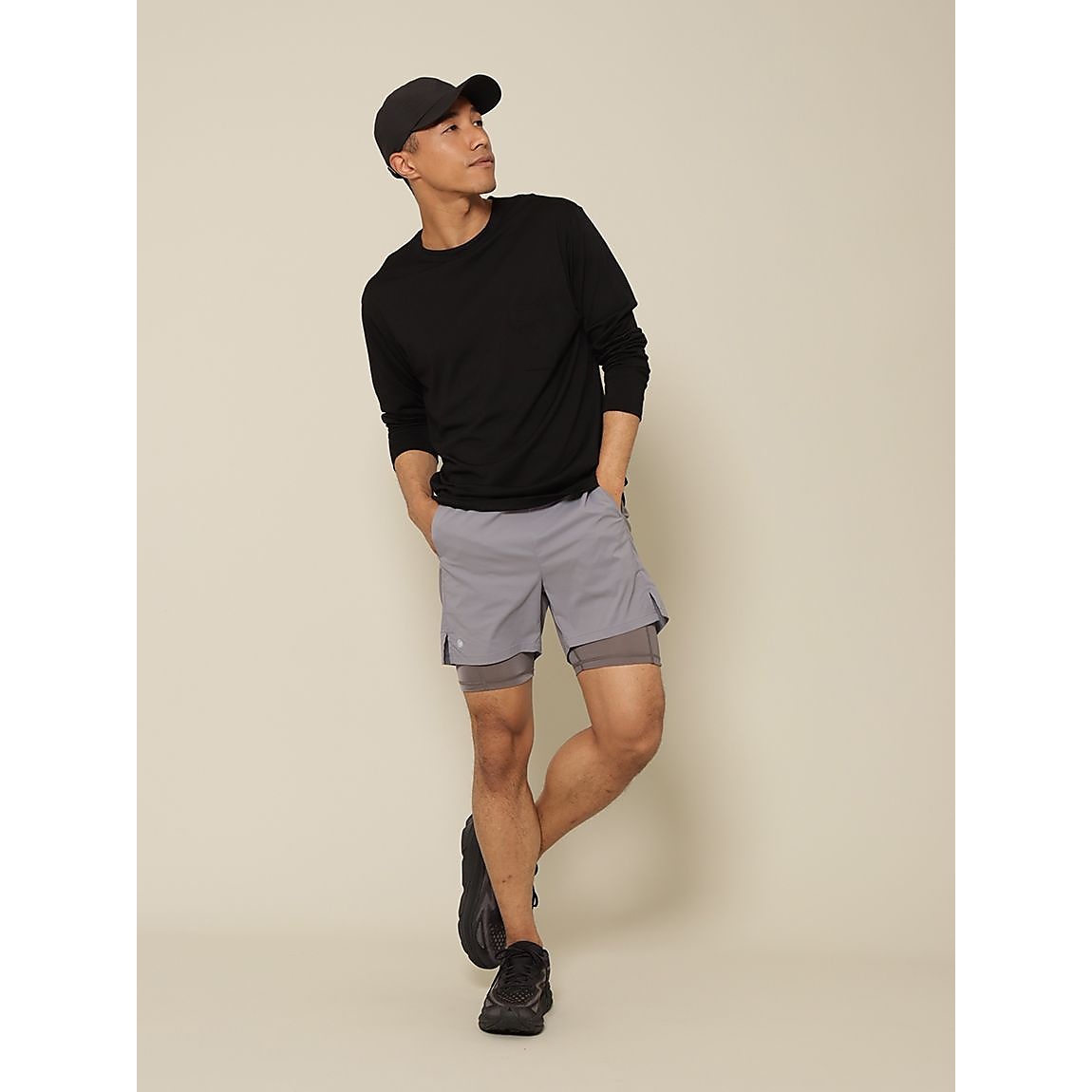 RUNフライトテックタフタ インナー付ショートパンツ MENS