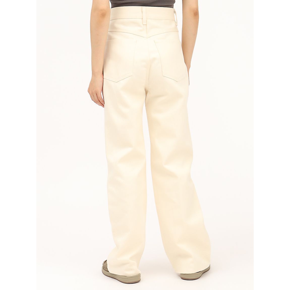 ハイウェストストレートデニム