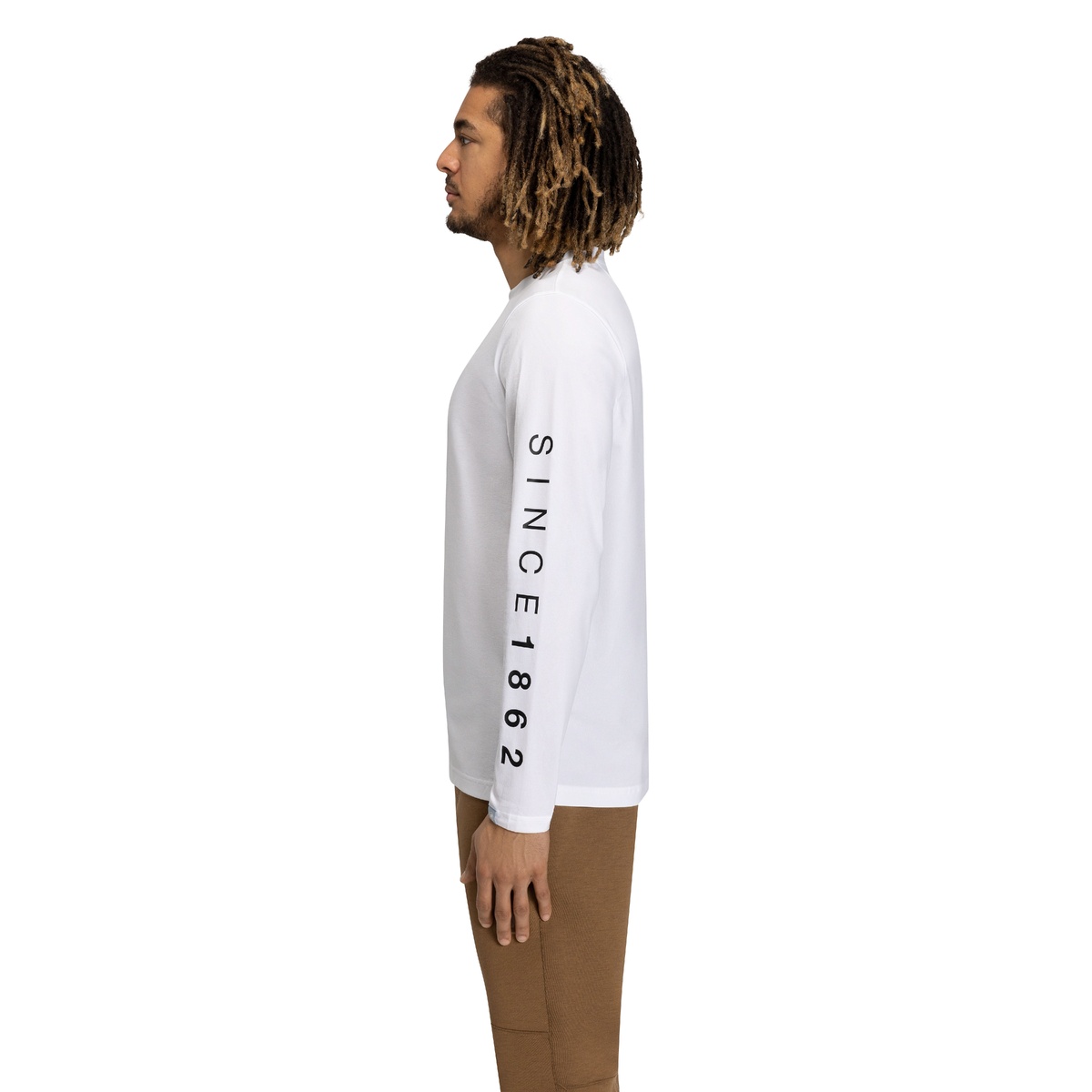 QD LOGO PRINT LONGSLEEVE T-SHIRTS AF MEN