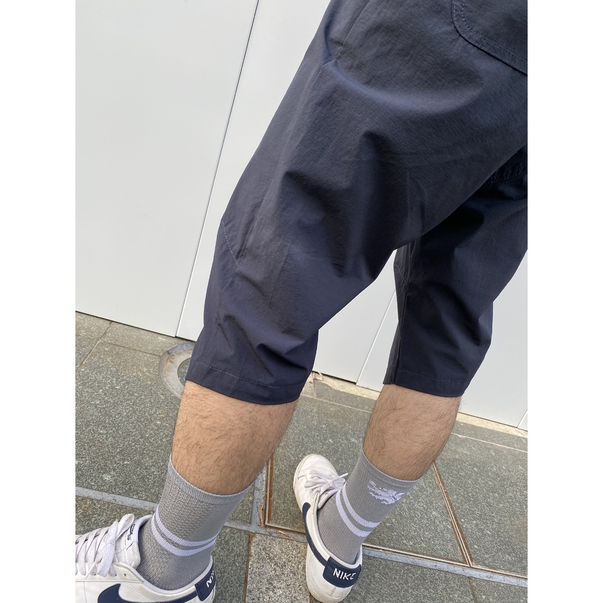 リップストップ　３Dクロップドパンツ　ネイビー