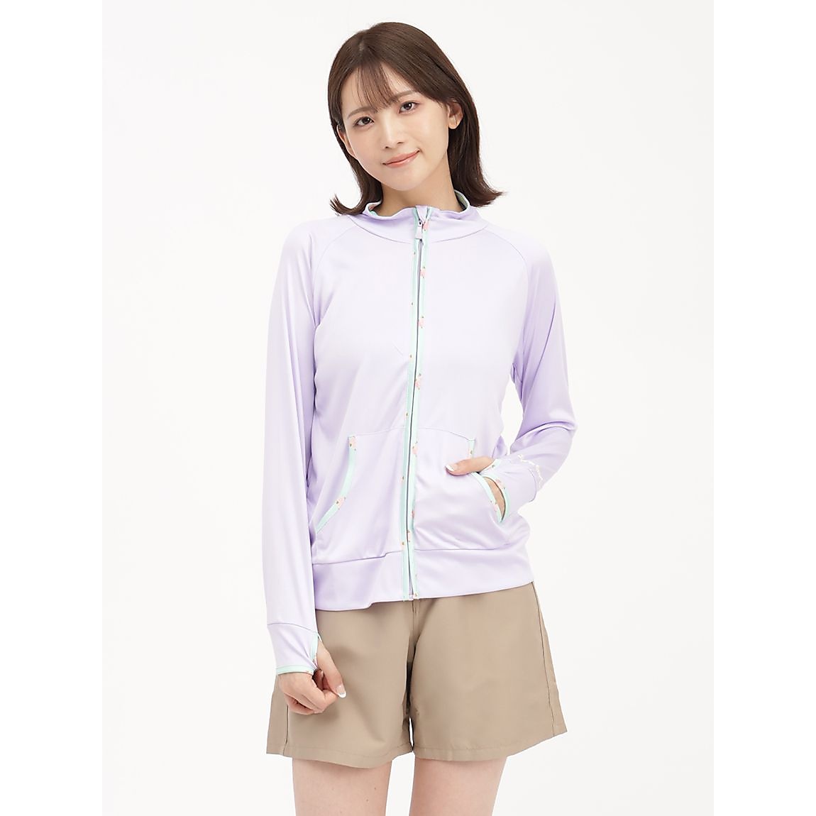 CBスモールフラワーラッシュジャケットネイビー