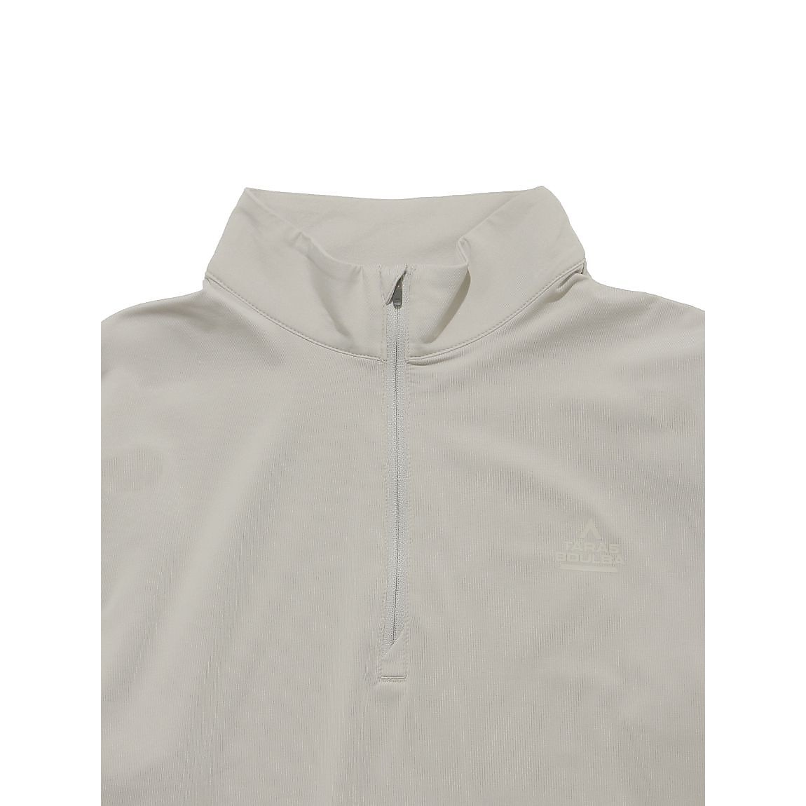 ストレッチ 裏起毛ハーフジップシャツ