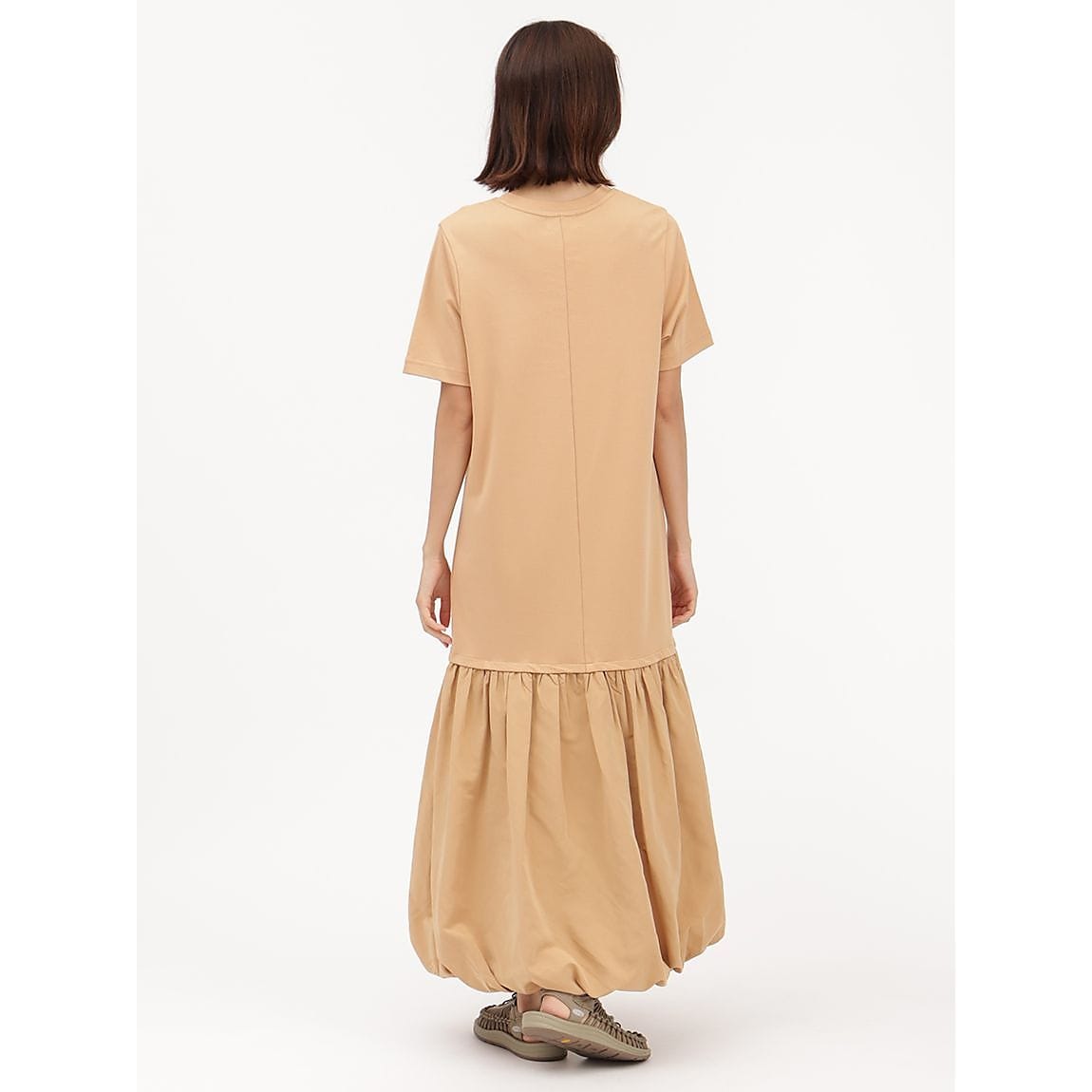 裾バルーンＴシャツワンピース