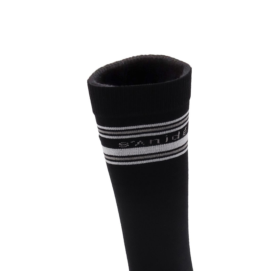 コットン素材パイル編 ロゴラインソックス：ハイ