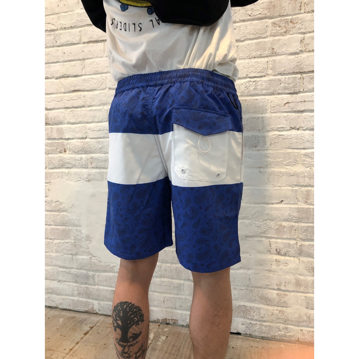 ROIAL ボードショーツ別注ペイズリー柄