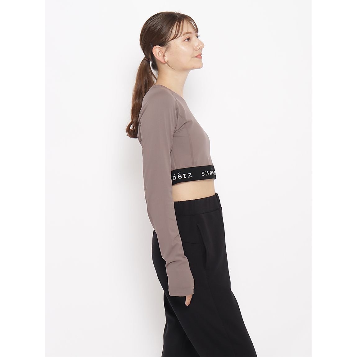 ウォームベア クロップト長袖トップスLADIES