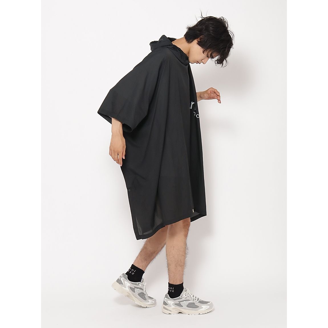 撥水NYLON　ポケッタブルポンチョUNISEX