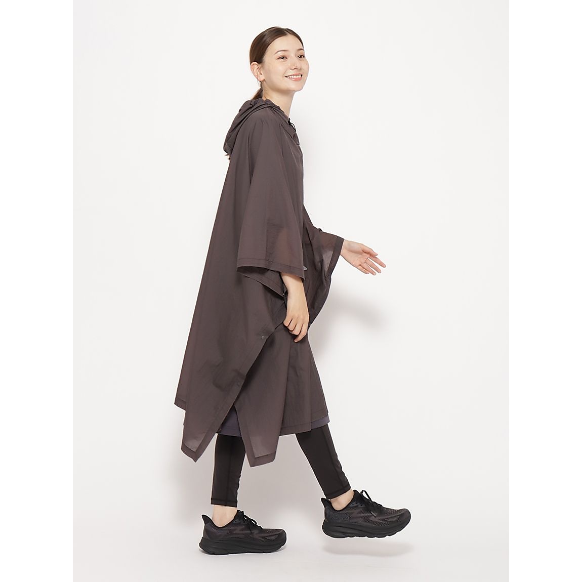 撥水NYLON　ポケッタブルポンチョUNISEX