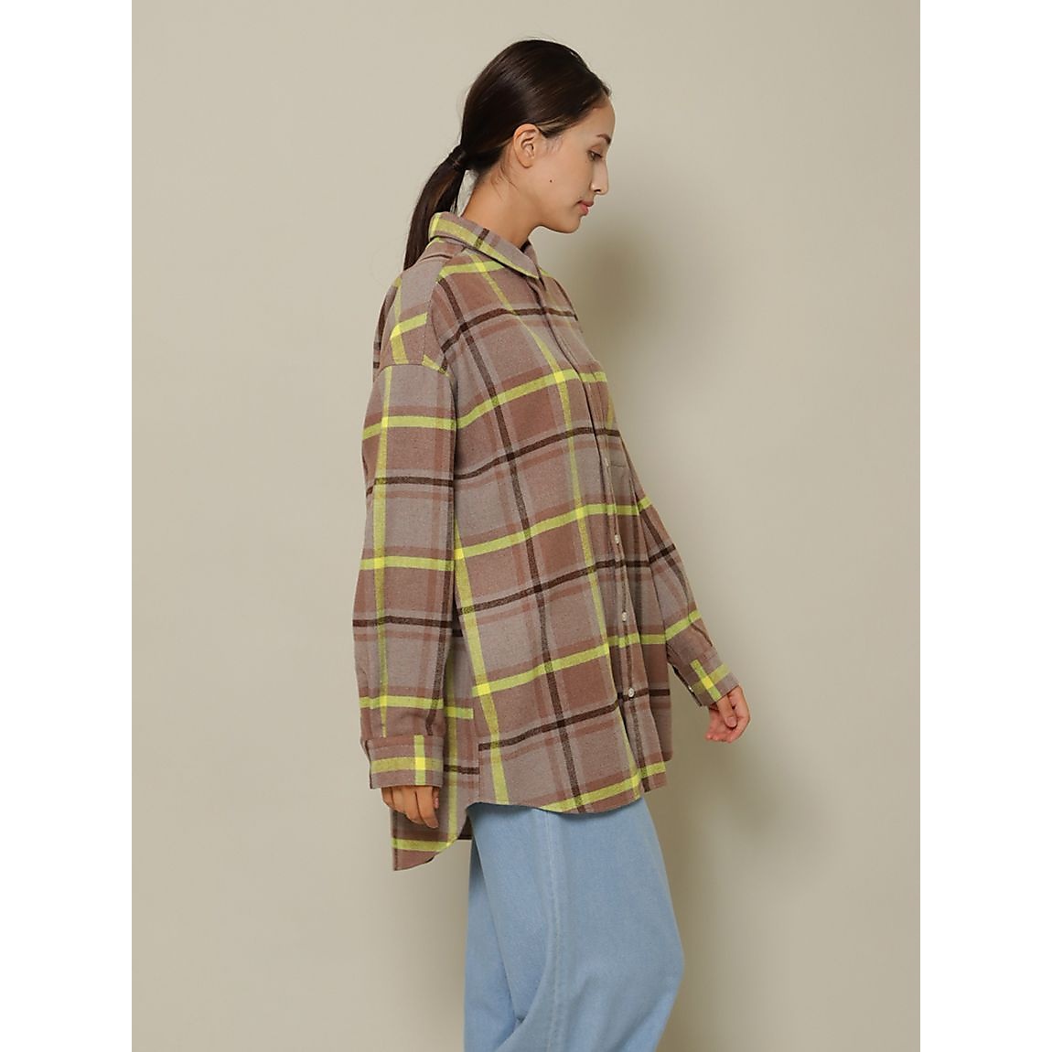 ビッグチェック オーバーサイズシャツ