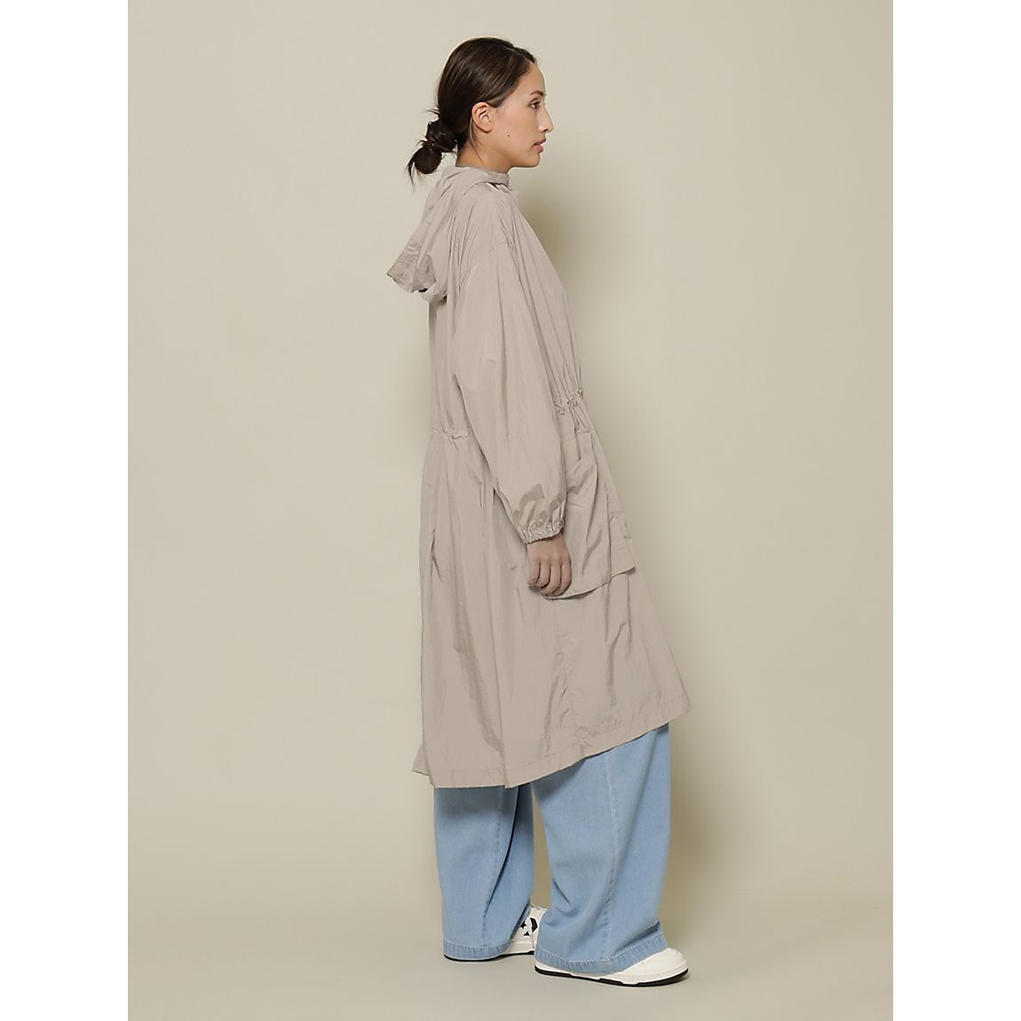 ストーンナイロン ロングコート