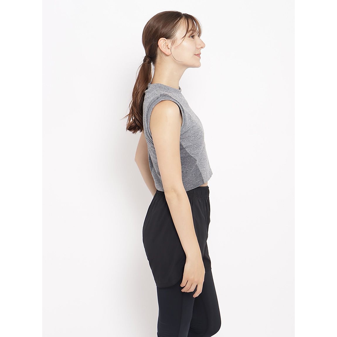 杢成型 クロップトタンクトップLADIES