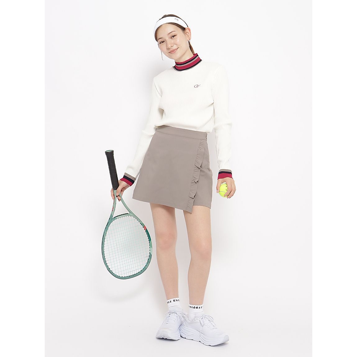 ベリーストレッチ フリルキュロットパンツLADIES