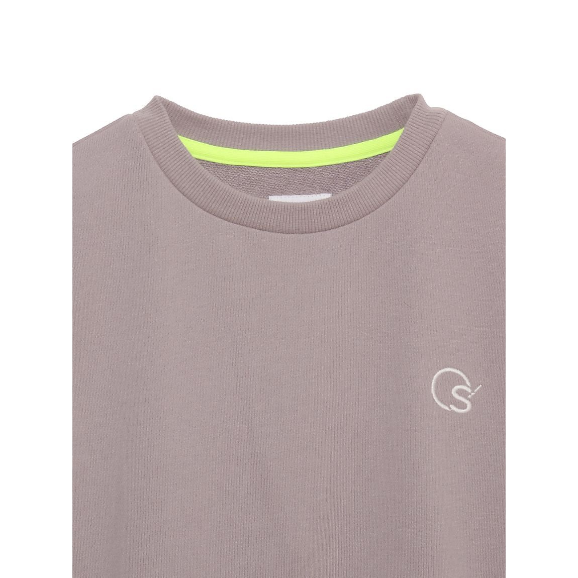 コットン裏毛スエット リフレクタークルーネック JUNIOR