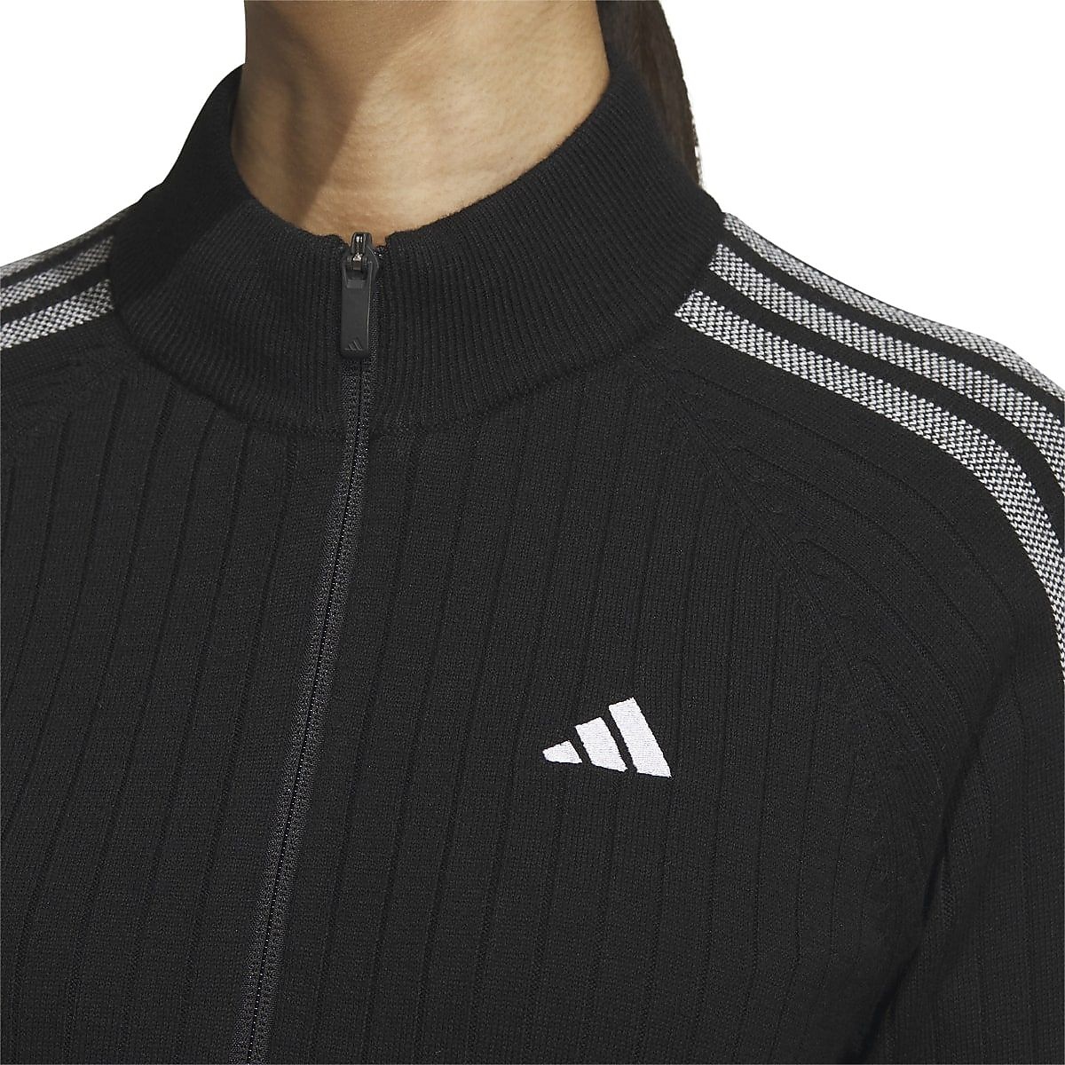 スリーストライプス　防風　長袖ライニングセーター