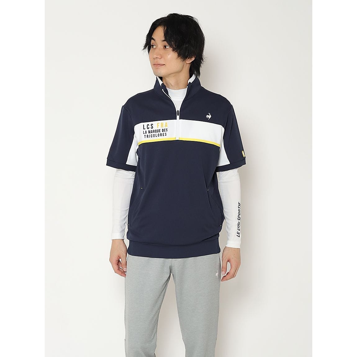 インナー付き半袖カットソー