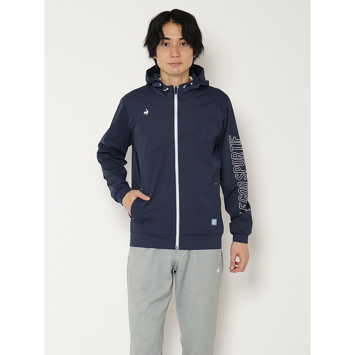 【ストレッチフォーサー】フード付きカットソー