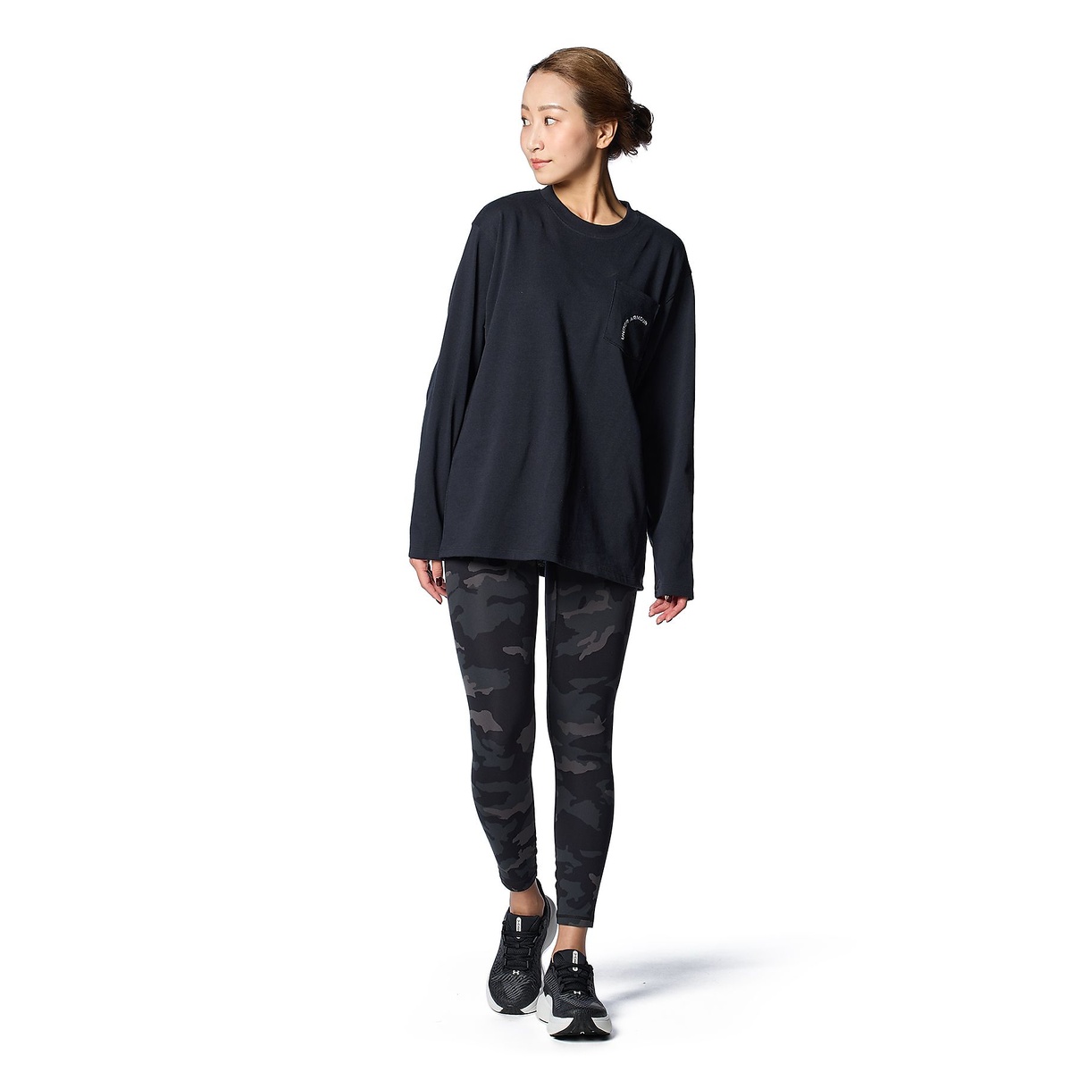 UA HW OVERSIZE GRAPHIC LONG SLEEVE T-SHIRT