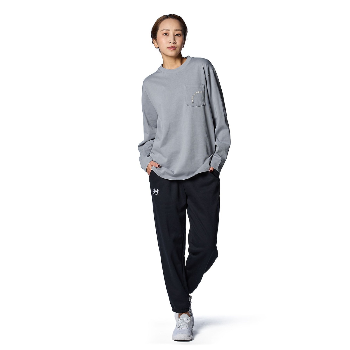 UA HW OVERSIZE GRAPHIC LONG SLEEVE T-SHIRT